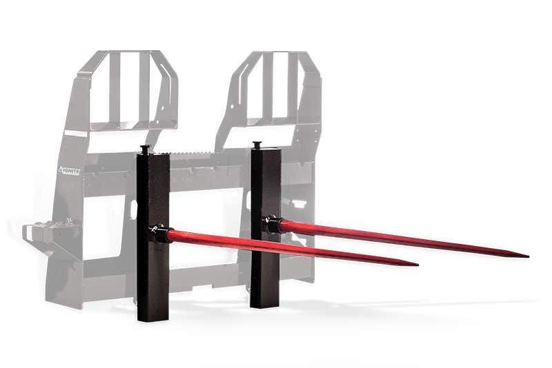 Ignite Attachments Light Bale Forks for Pallet Fork Frame
