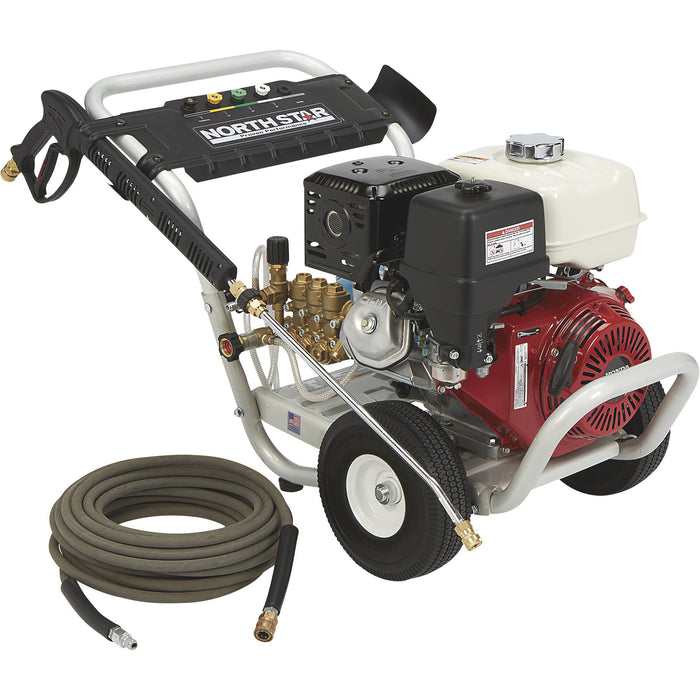 NorthStar Gas Cold Water Pressure Washer, 4200 PSI, 3.5 GPM, Honda Engine, Aircraft-Grade Aluminum Frame, Model# 157133