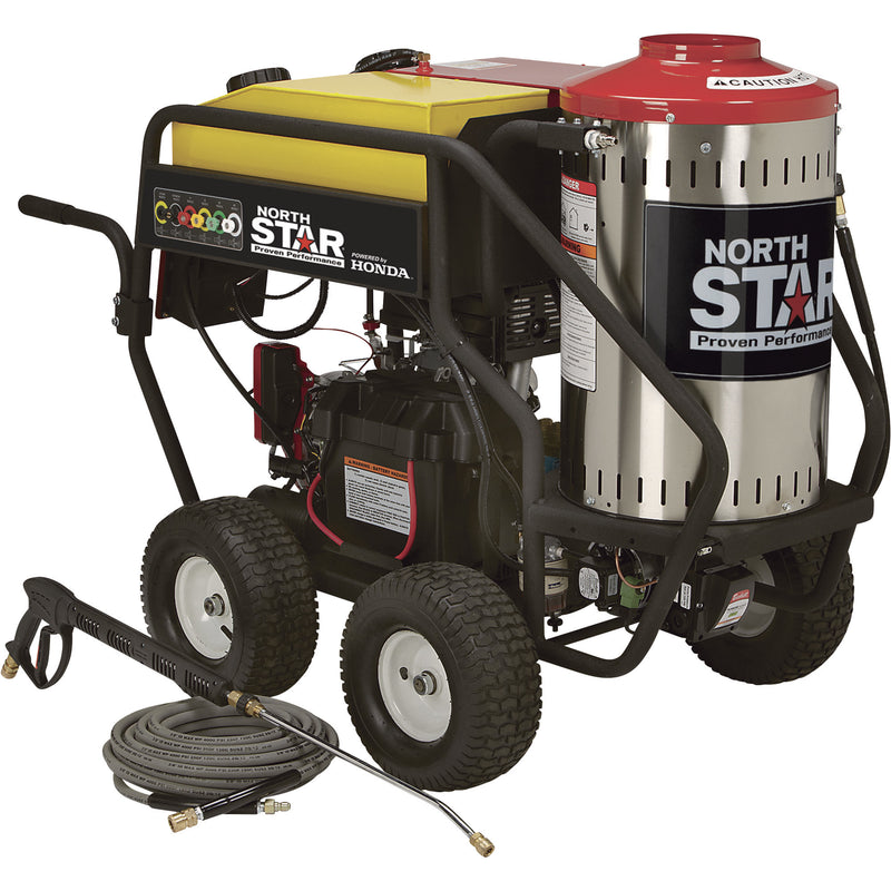 NorthStar Gas Wet Steam & Hot Water Pressure Washer, 3000 PSI, 4.0 GPM, Honda Engine — Main View