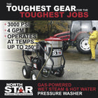 NorthStar Gas Wet Steam & Hot Water Pressure Washer, 3000 PSI, 4.0 GPM, Honda Engine — Image 6