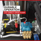 NorthStar Gas Hot Water Commercial Pressure Washer Skid, 4,000 PSI, 4.0 GPM, Honda Engine — Image 4