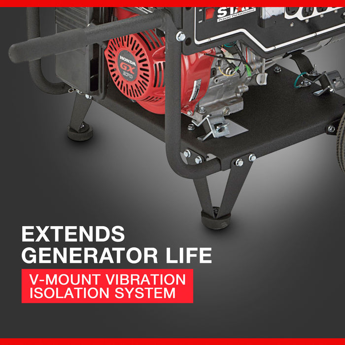 NorthStar Portable Generator with Honda GX270 Engine, 5500 Surge Watts, 4500 Rated Watts