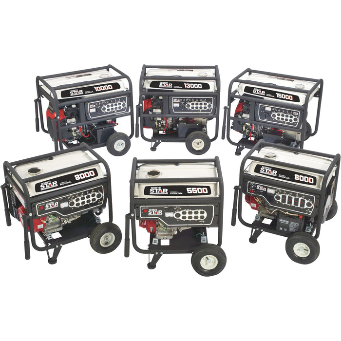 NorthStar Portable Generator with Honda GX270 Engine, 5500 Surge Watts, 4500 Rated Watts