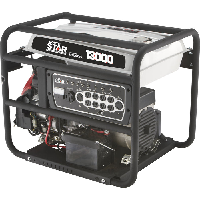 NorthStar Portable Generator with Honda GX630 OHV Engine, 13,000 Surge Watts, 10,500 Rated Watts, Electric Start, CARB Compliant