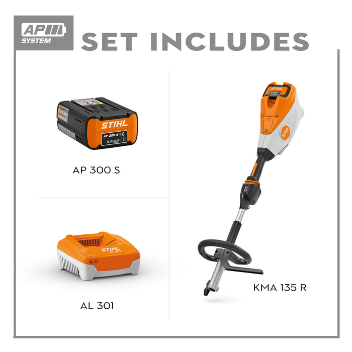 Stihl, Professional Lithium-Ion KombiSystem', Model# KMA 135 R SET