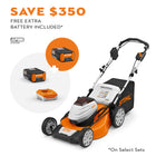 Farm Suppliez Stihl, Self Propelled Lawn Mower Set w/ Free AP 300 S Battery, Cutting Width 21 in, Power Source Battery, Model# RMA 510 V SET Super P — Main View