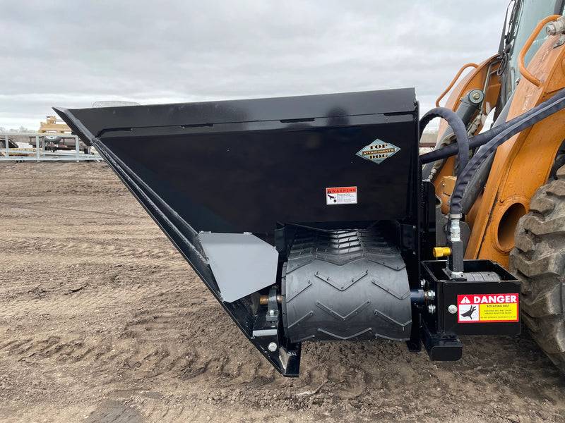 Side Flow Bucket for Heavy Material