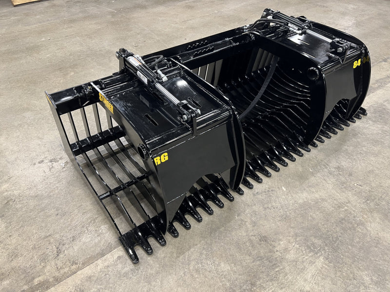Stinger Attachments Skid Steer Rock Grapple Bucket (RG) — Main View