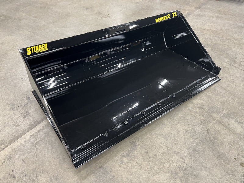 Stinger Attachments Skidsteer Material Bucket – Series 2 (MB2) — Main View