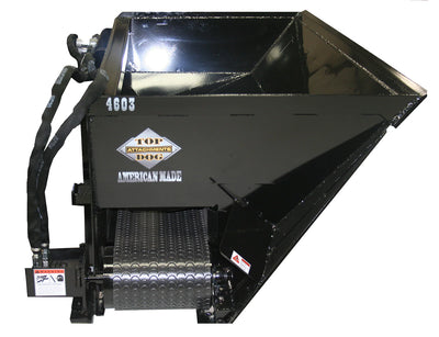 Top Dog Attachments Side Flow Bucket for Heavy Material — Main View