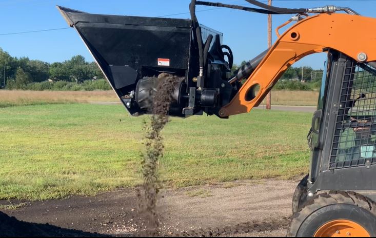 Side Flow Bucket for Heavy Material