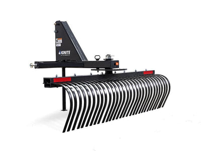 Ignite Attachments Tine Rake for Tractors — Main View
