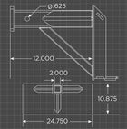 Loflin Fabrication Mini Skid Steer Reese Trailer Hitch Adapter — Image 2