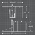 Loflin Fabrication Skid Steer Hydraulic Concrete Bucket — Image 2