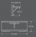Loflin Fabrication Skid Steer Reese Trailer Hitch Adapter — Image 2