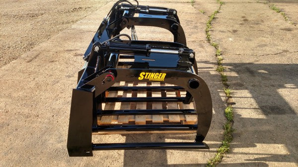 Stinger Attachments Tractor Manure Tine Grapple Bucket (MTG) — Main View