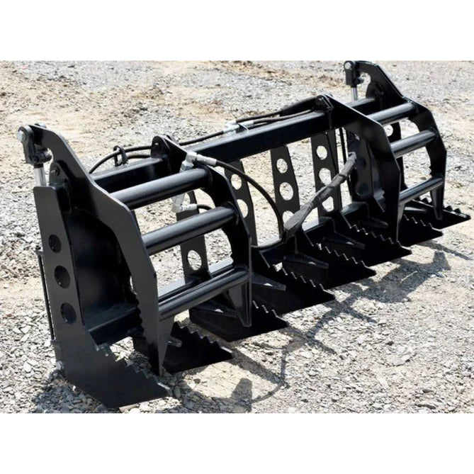Loflin Fabrication Compact Tractor Vertical Root Grapple — Main View