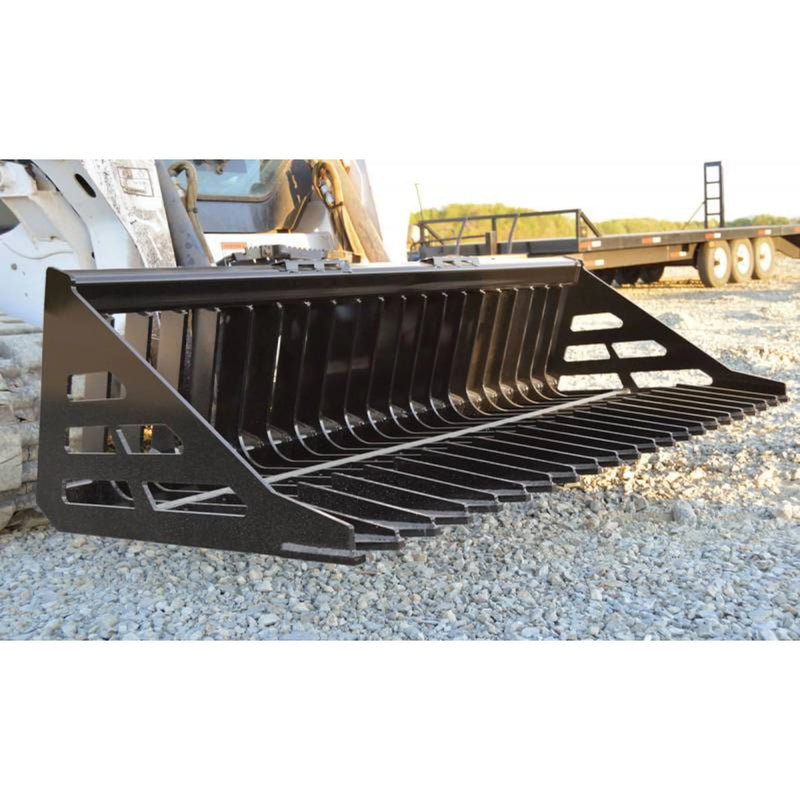 Loflin Fabrication Skid Steer Rock Bucket — Main View