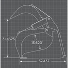 Loflin Fabrication Skid Steer Standard Duty Grapple Bucket — Main View