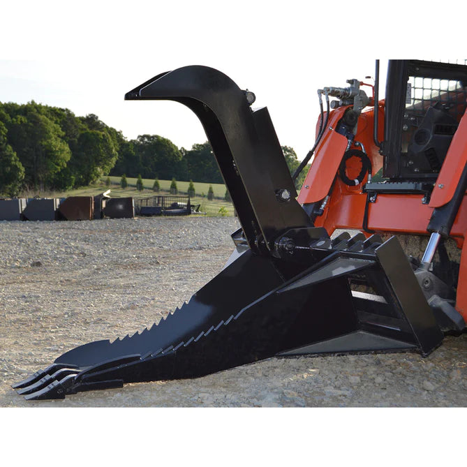 Loflin Fabrication Skid Steer Stump Bucket Grapple — Main View