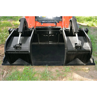 Loflin Fabrication Skid Steer Xtra Heavy Duty Grapple Bucket — Main View