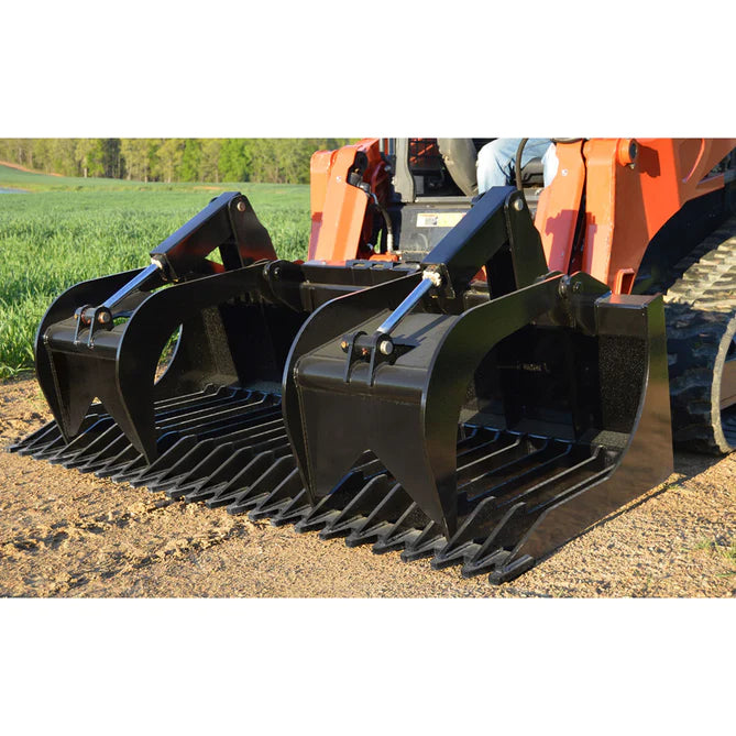 Loflin Fabrication Xtra Heavy Duty Rock Bucket Grapple — Main View